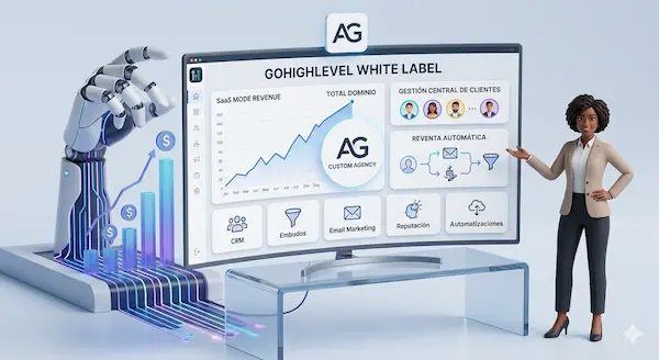GoHighLevel white label: cómo las agencias venden su propio CRM sin desarrollar nada GoHighLevel White Label